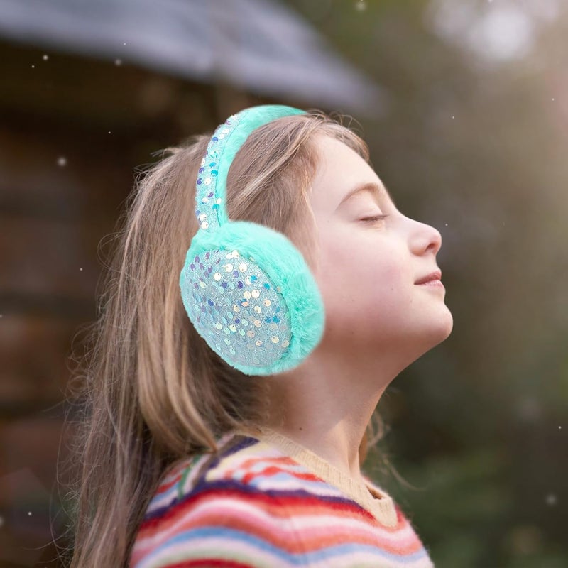 BUTITNOW Kids Knit Earmuffs Soft Plush Comfortable Winter Outdoor Ear Warmers for Boys Girls Age 4-16 Years - Image 5